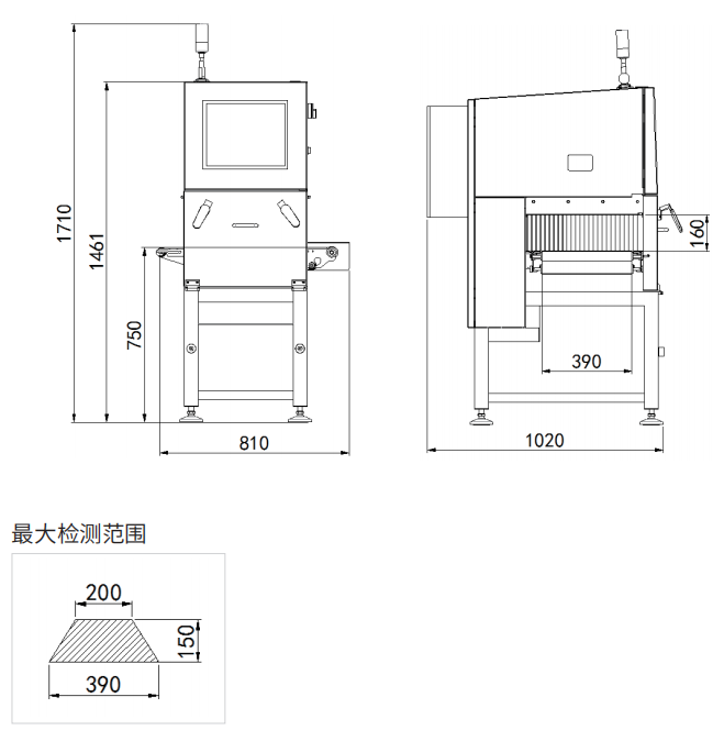 四海商务网-LXR3915低功耗食品央厨X光机X射线异物检测仪